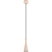 HÄNGELEUCHTE 8510151 VEGAS - Erlefarben/Schwarz, Natur, Holz (10/90-140cm)