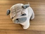 Dveřní Zarážka Mops, 23cm - šedá/béžová, textil (23cm) - Modern Living