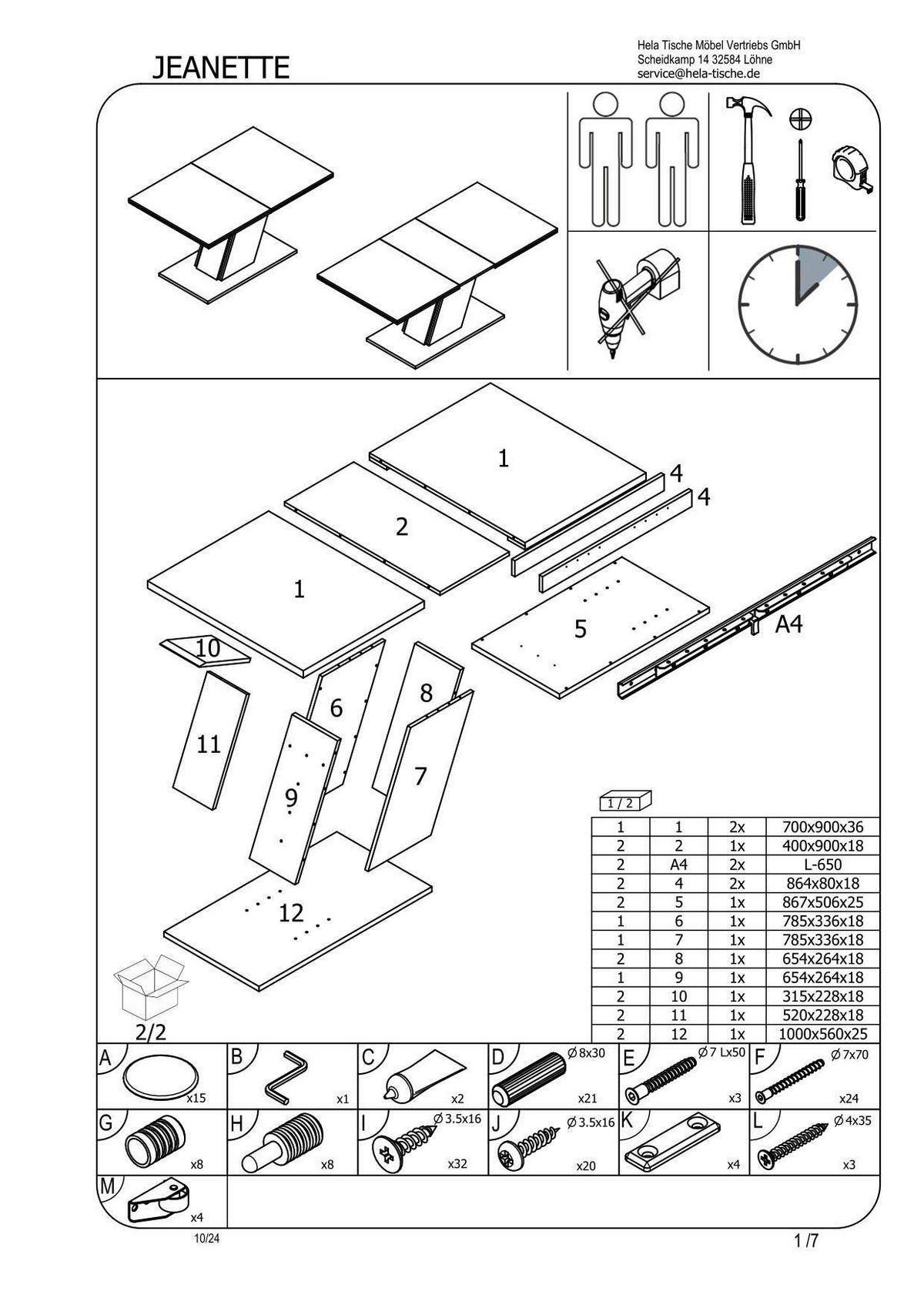 Tischgruppe Gesa II G - Anthrazit/Eiche Artisan, MODERN, Holzwerkstoff/Textil (140 - 180/76/90cm) - MID.YOU