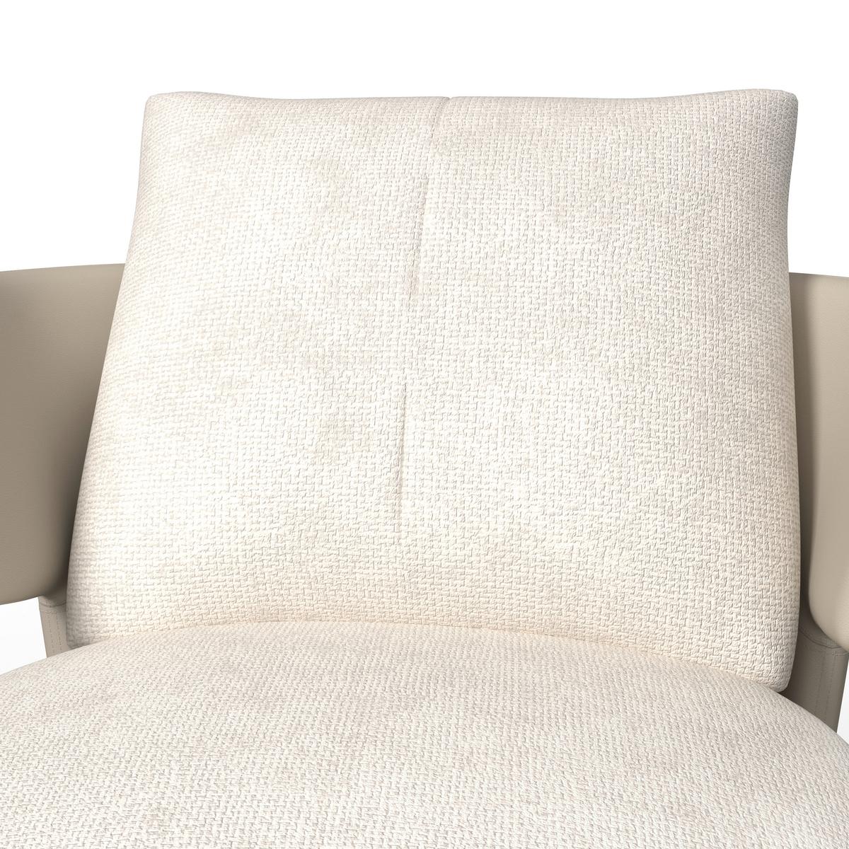 Kreslo NORA, béžová - čierna/béžová, Modern, kov/drevo (80/80/80cm) - Bessagi Home