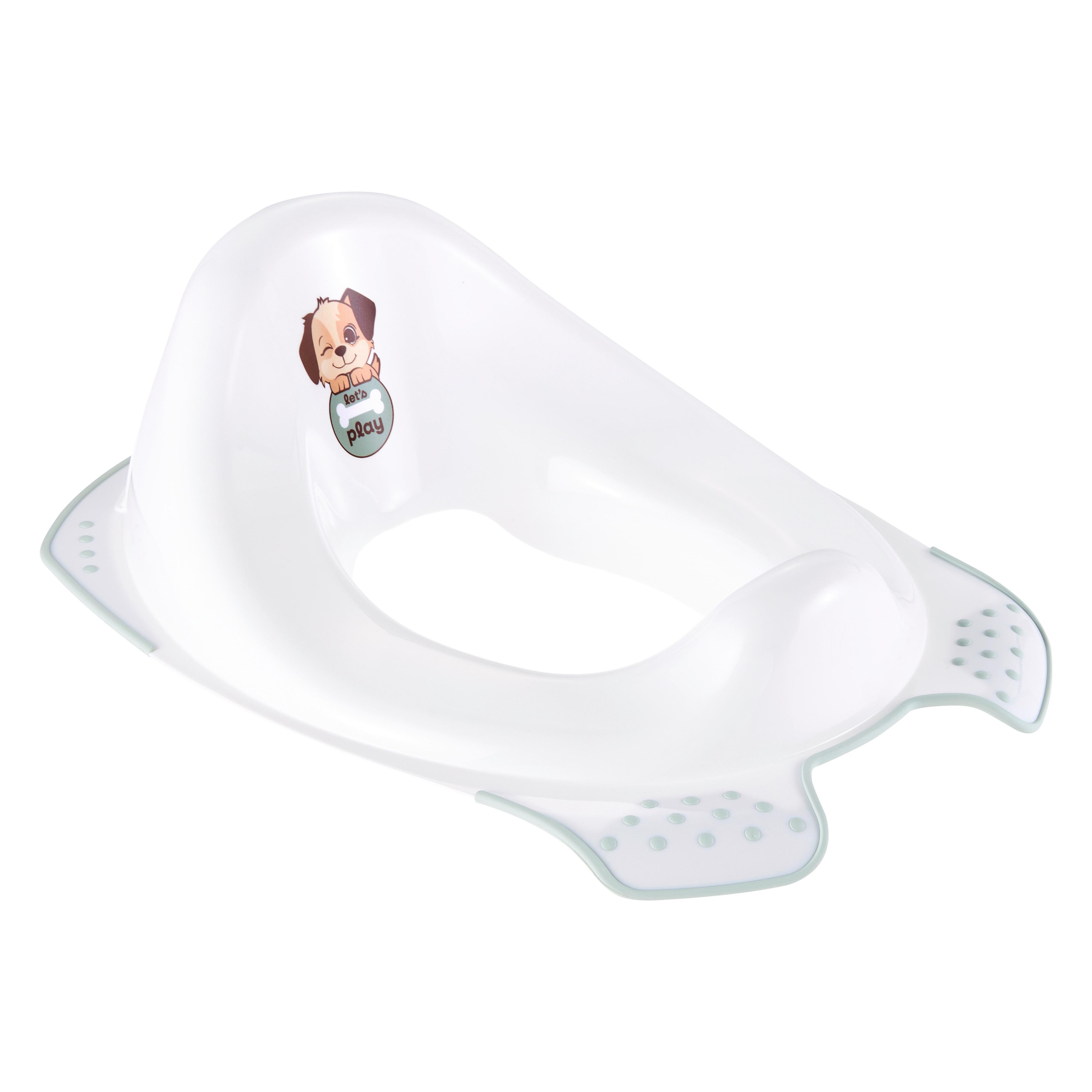 Toilettentrainer Dogs weiß - Weiß, Basics, Kunststoff (40/30/15cm)