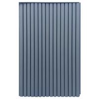 Outdoor Paneel L: 130 cm Wpc Hellgrau - Hellgrau, MODERN, Holzwerkstoff/Kunststoff (130/21,9/2,6cm)