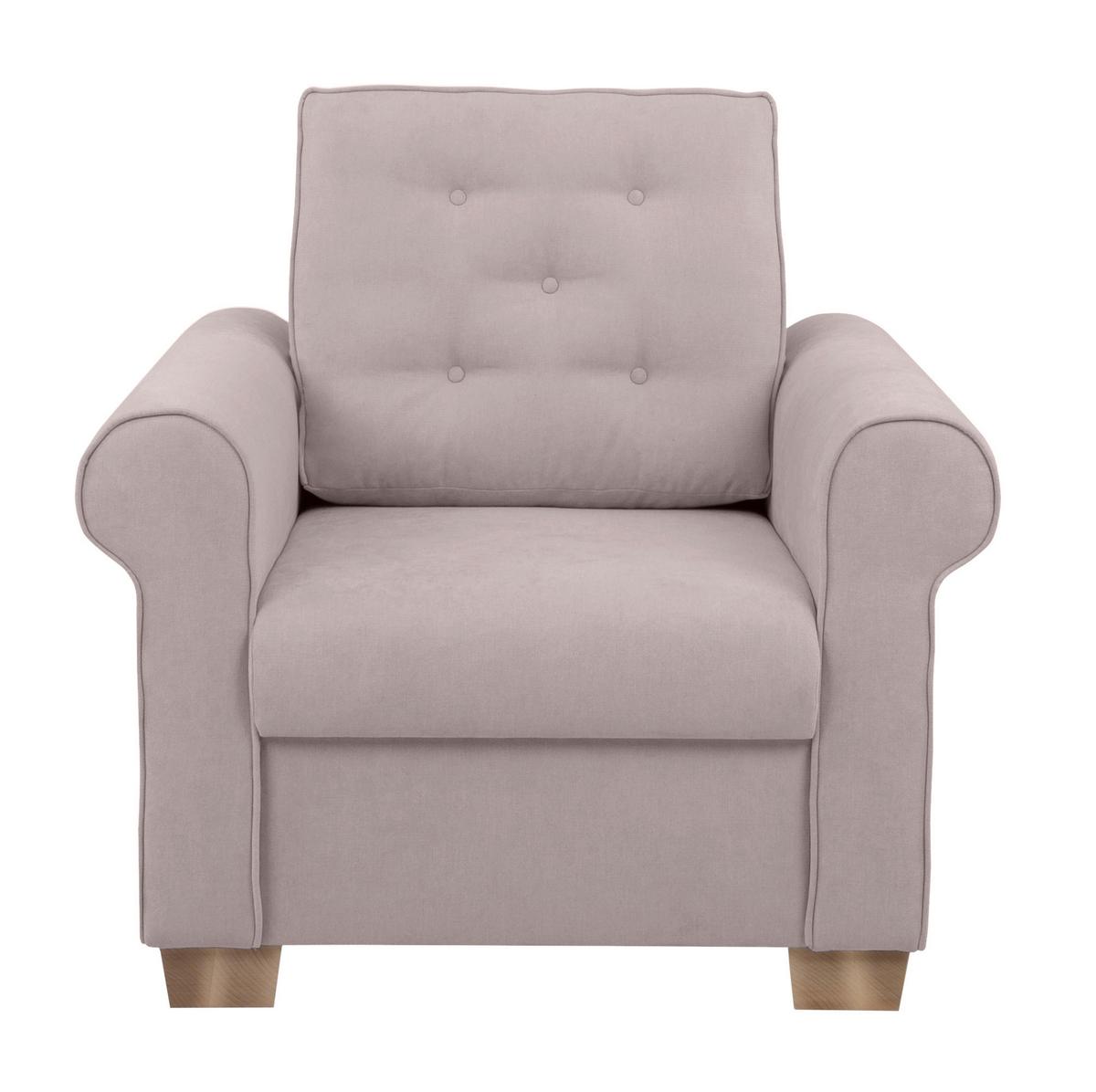 Sessel Arles, Taupe 1 B: 93 Cm - Taupe/Buchefarben, Design, Textil (93/89/82cm) - MID.YOU