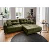 Ecksofa Restato, Grün S: 246x177 cm - Schwarz/Grün, MODERN, Textil (246/177cm) - MID.YOU