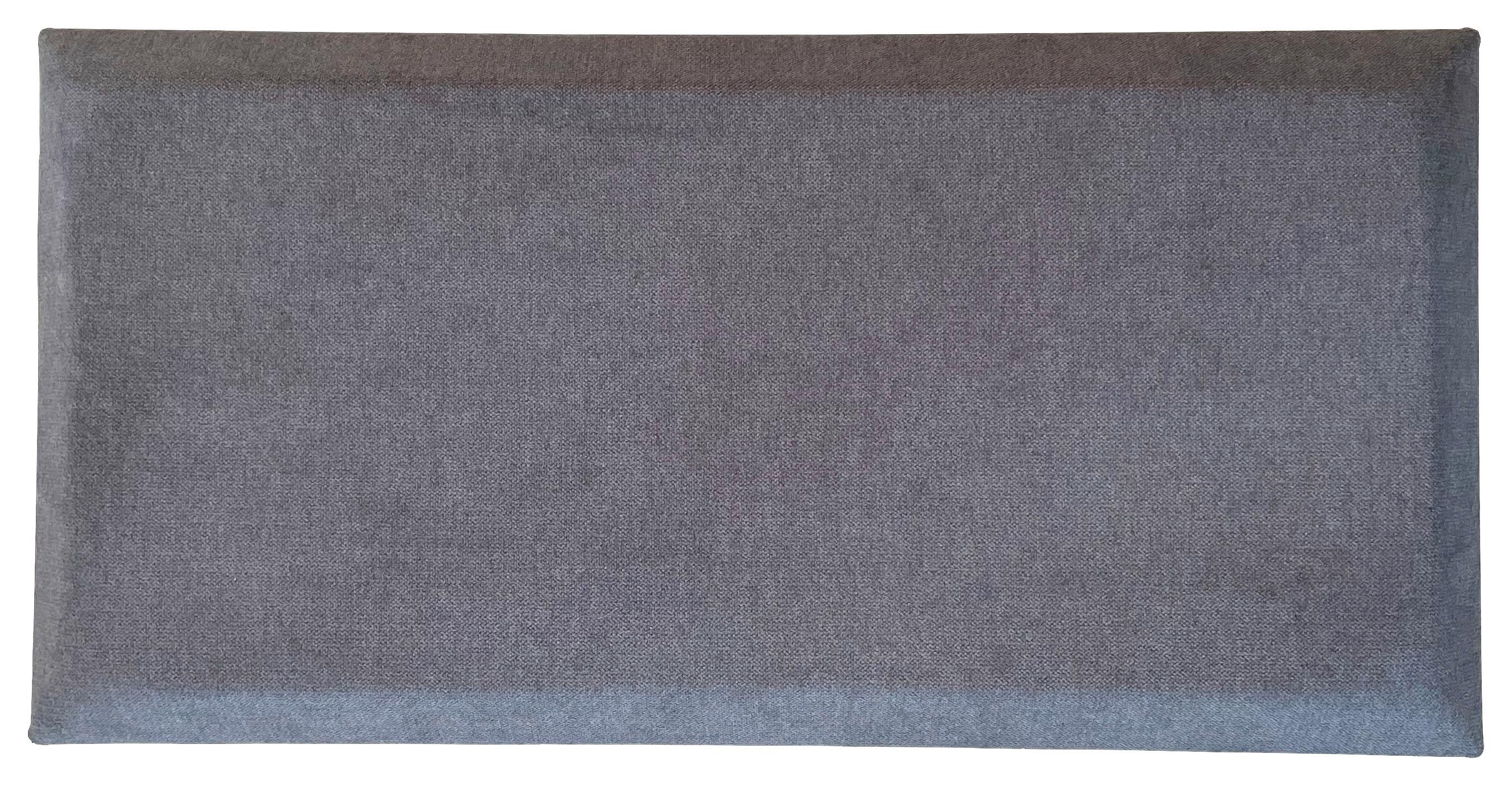 čalouněný panel 2ks, 60x30cm obdélník, tmavě šedá - tmavě šedá, Basics, textil (60/30/4cm) - MID.YOU