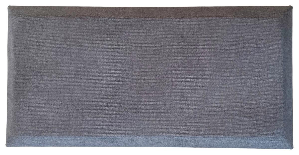 čalouněný panel 2ks, 60x30cm obdélník, tmavě šedá - tmavě šedá, Basics, textil (60/30/4cm) - MID.YOU