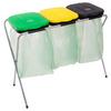 Müllsackständer Easy Fix 3 ca. 96/42/78cm - Gelb/Schwarz, Kunststoff/Metall (96/42/78cm)