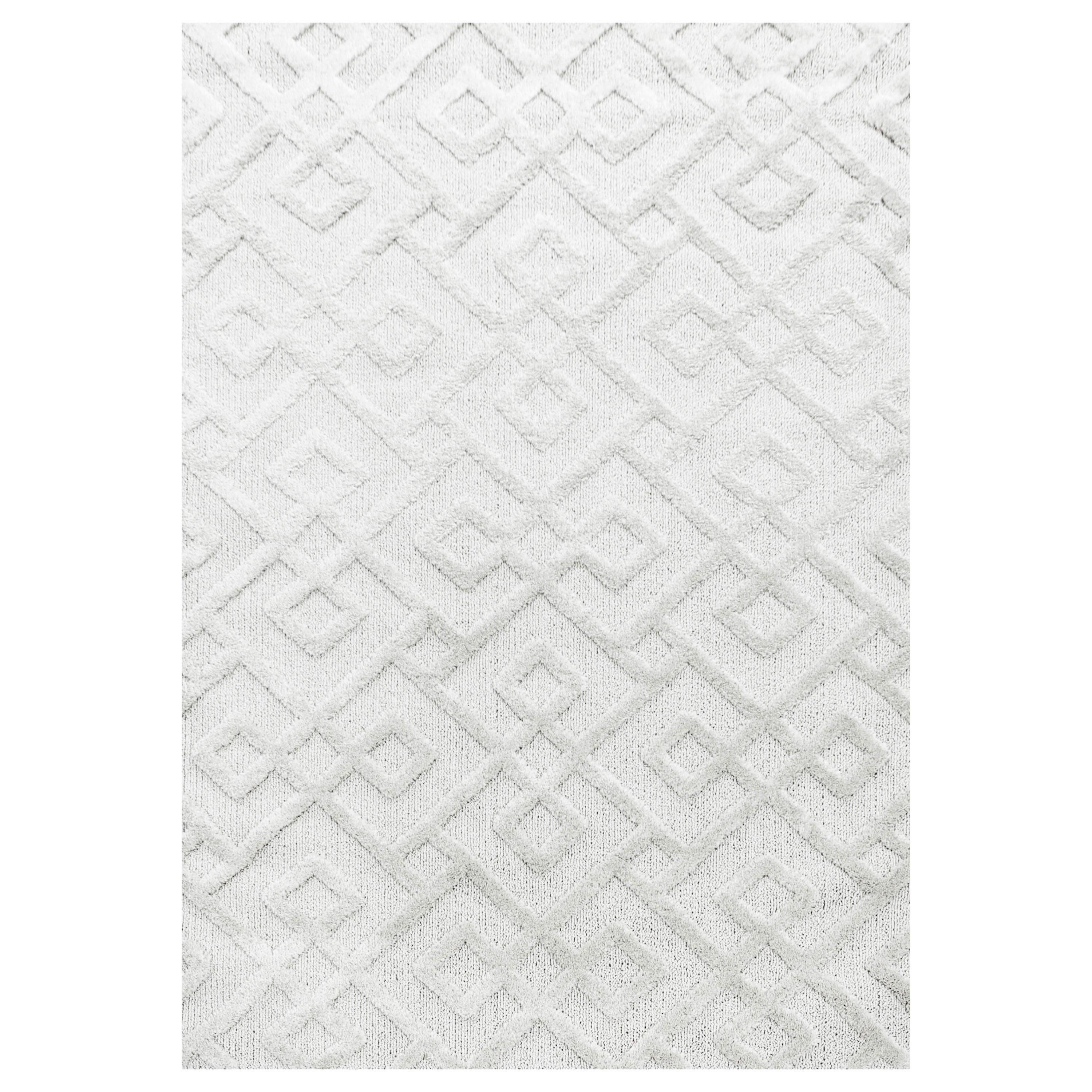 Tkaný koberec 240x340cm, krémová - krémová, Konvenční, textil (240/340cm)