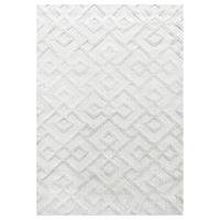 Tkaný koberec 240x340cm, krémová - krémová, Konvenční, textil (240/340cm)