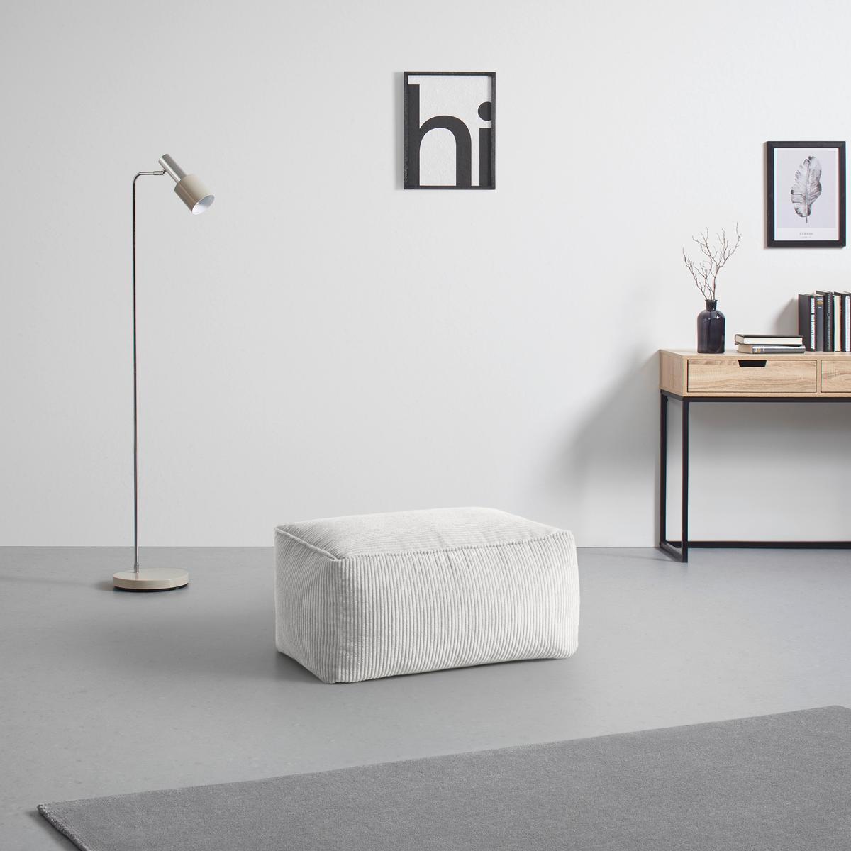 Taburetka CAROLINE, biely menčester, max. 80 kg - biela, Modern, textil (80/38/50cm) - Mömax