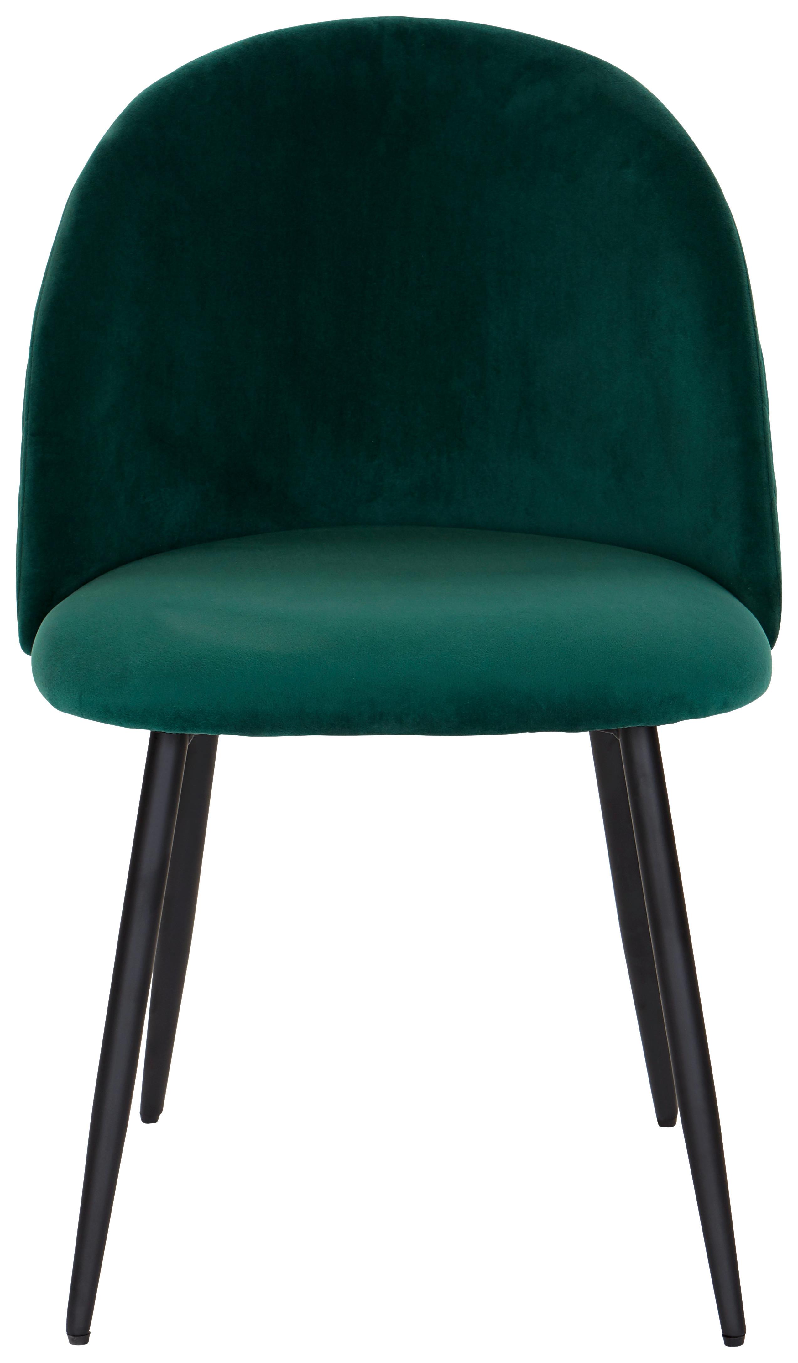 Jídelní Židle Torres Zelená - černá/zelená, Moderní, kov/dřevo (51/79/58cm) - MID.YOU