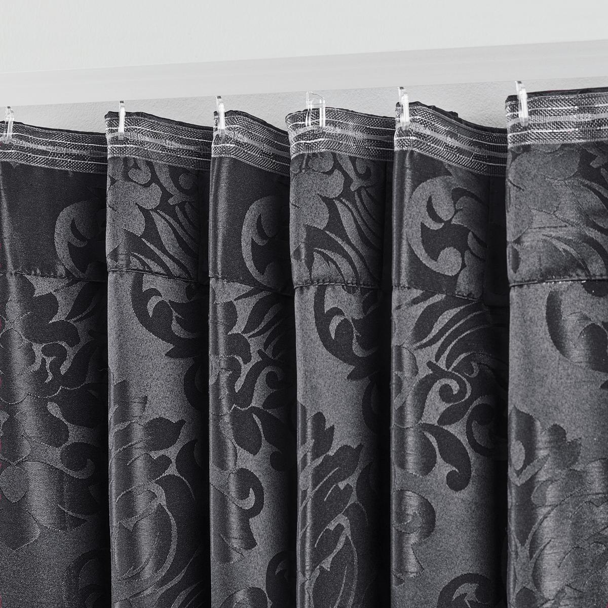 Hotový záves Charles, 140/245 cm, čierna - čierna, Lifestyle, textil (140/245cm) - Modern Living