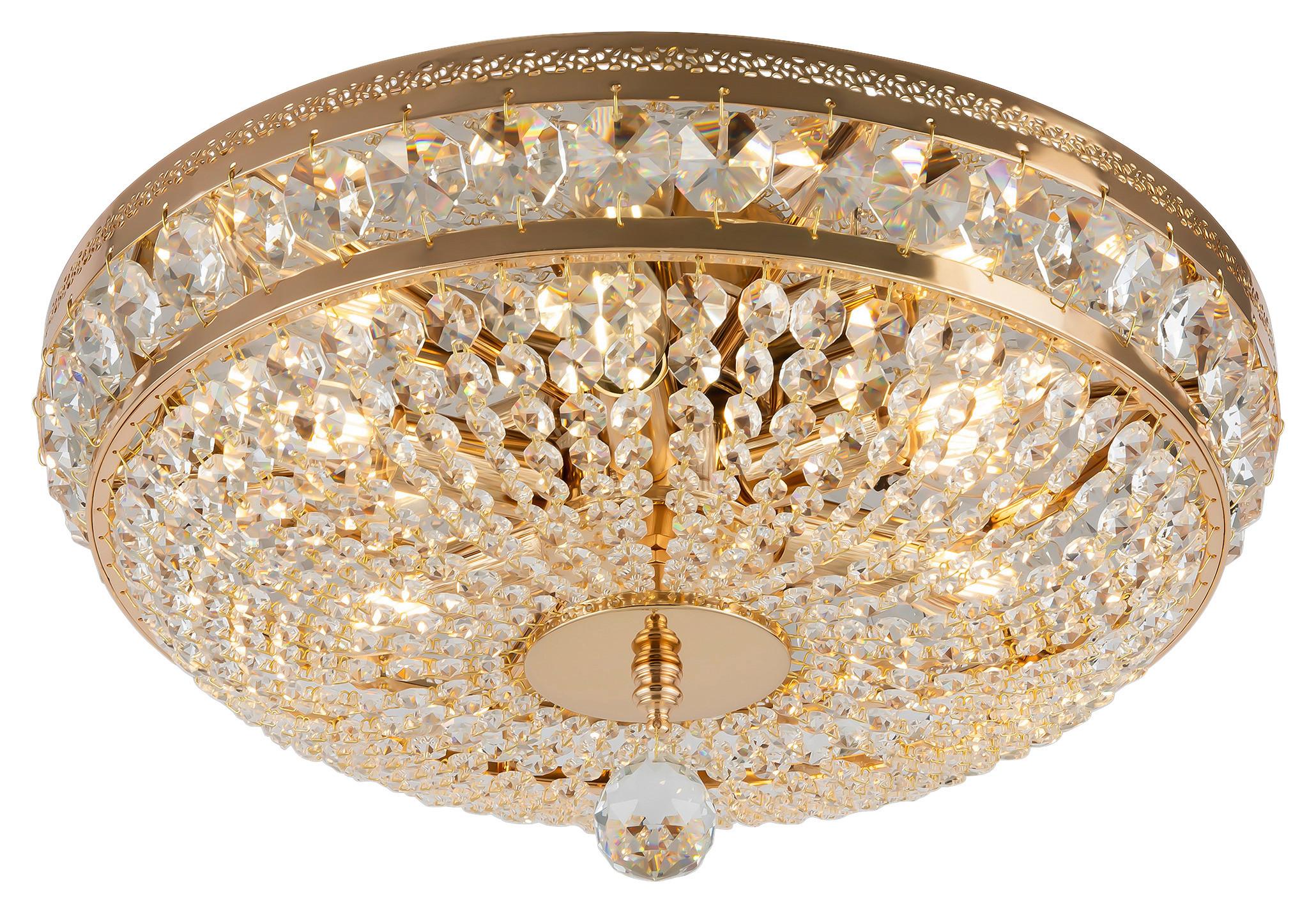 Kronleuchter Ottilia - Goldfarben, Trend, Glas/Metall (43,5/23,5/43,5cm) - MAYTONI