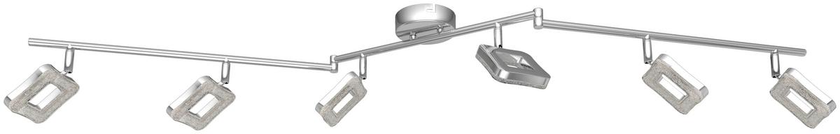 LED-Strahler Amelie 6-Flammig verstellbar L: 150 cm - Chromfarben, MODERN, Kunststoff/Metall (150cm) - Luca Bessoni