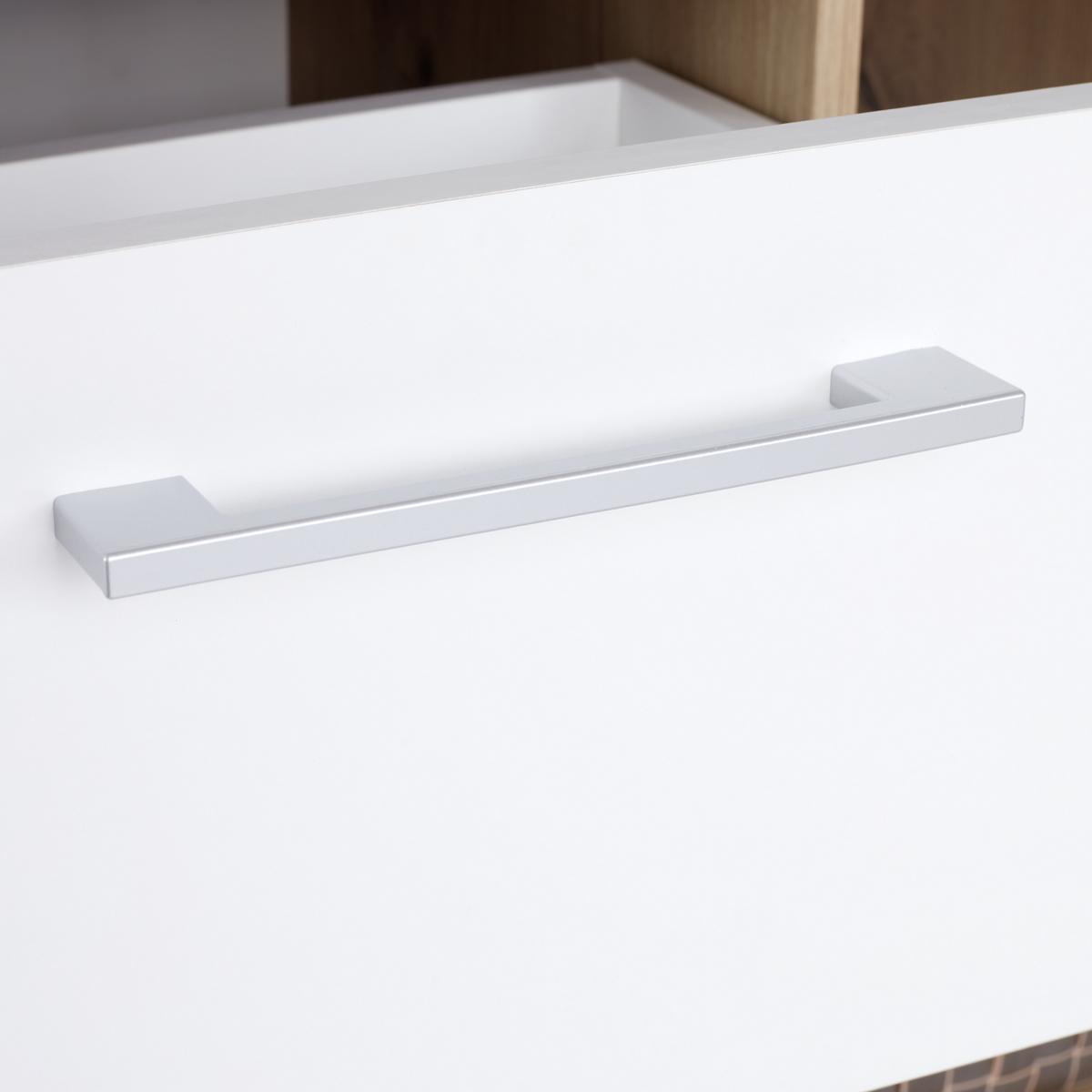 Kommode Mit Soft-Close B 75cm Box, Artisan Eiche Dekor/Weiß - Eichefarben/Alufarben, MODERN, Holzwerkstoff (75/60/40cm) - Ondega
