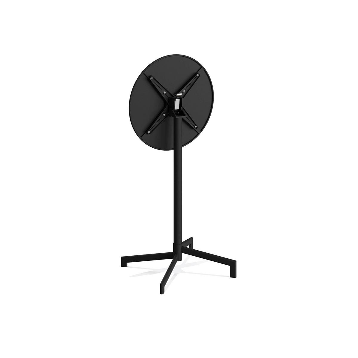 Garten-Bartisch Versa – Terrassen-/Stehtisch - Schwarz, Basics, Metall (60/74/102/60cm)