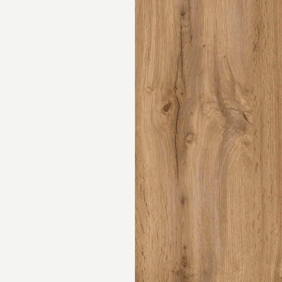 Hängender Waschbecken -Unterschrank Arosa B: 120 cm - Eiche Wotan/Weiß, MODERN, Holzwerkstoff (120/41/47cm) - Held