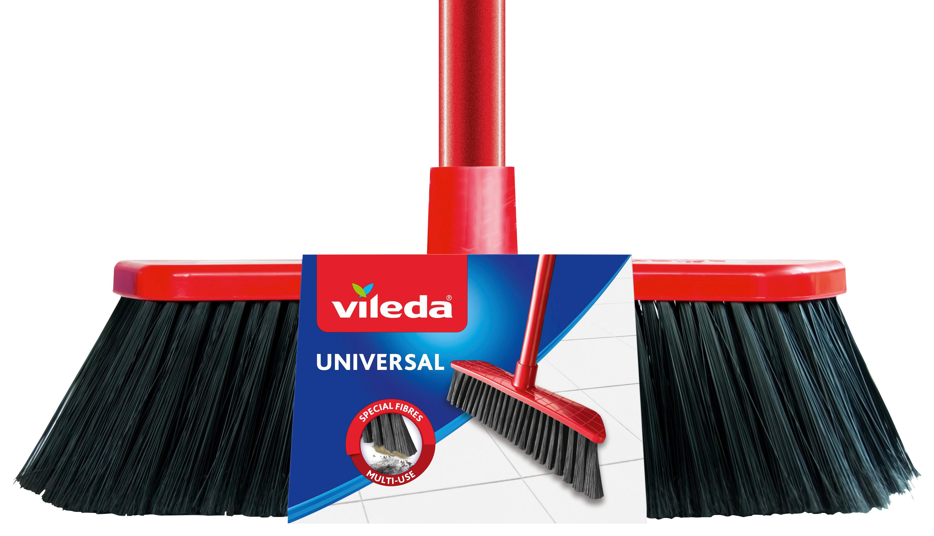 Seprű F25370 - fekete/piros, Konventionell, műanyag - Vileda