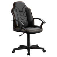 Gamingstuhl Saturn - Goldfarben/Schwarz, MODERN, Textil (57,5/107,5/44cm) - X Rocker
