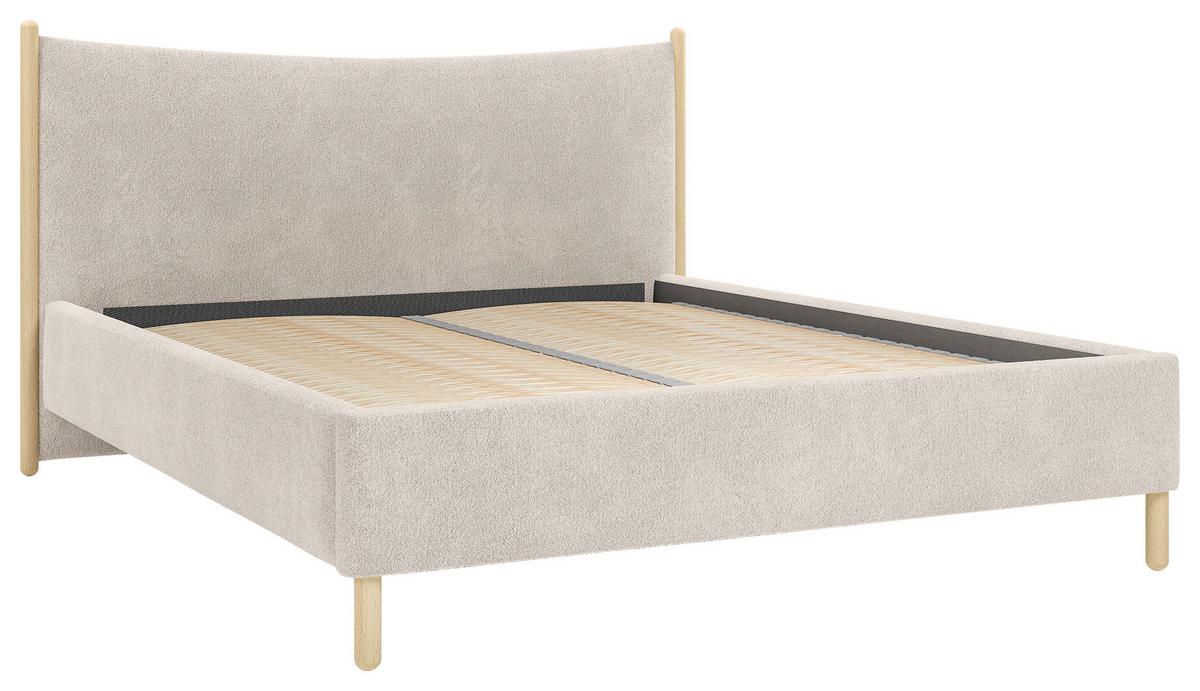 Polsterbett Nature Beige Lf: 180x200 Cm - Beige, MODERN, Holz/Holzwerkstoff (180/200cm) - MID.YOU