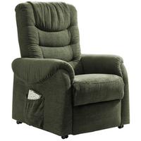 Fensehsesssel Nino Dunkelgrün B: 76 cm - Dunkelgrün/Schwarz, Design, Holz/Textil (76/106/94cm) - Livetastic