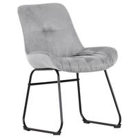 Sessel Pop - Hellgrau/Schwarz, Design, Textil (55/84/62cm) - Livetastic