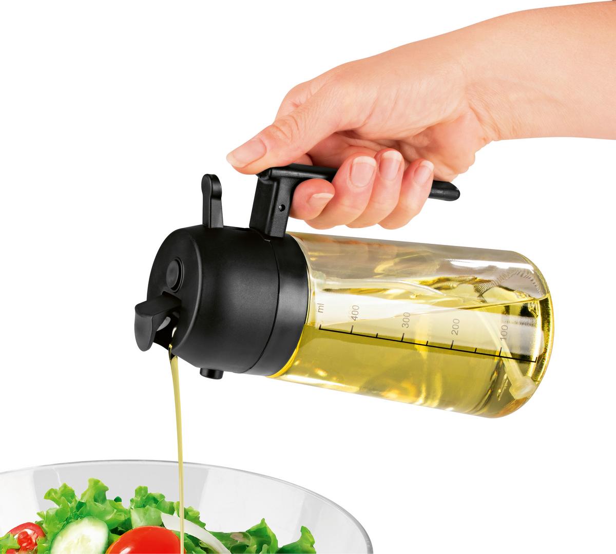ÖLSPRÜHER GOURMETMAXX-470ML - Transparent, KONVENTIONELL, Glas/Kunststoff