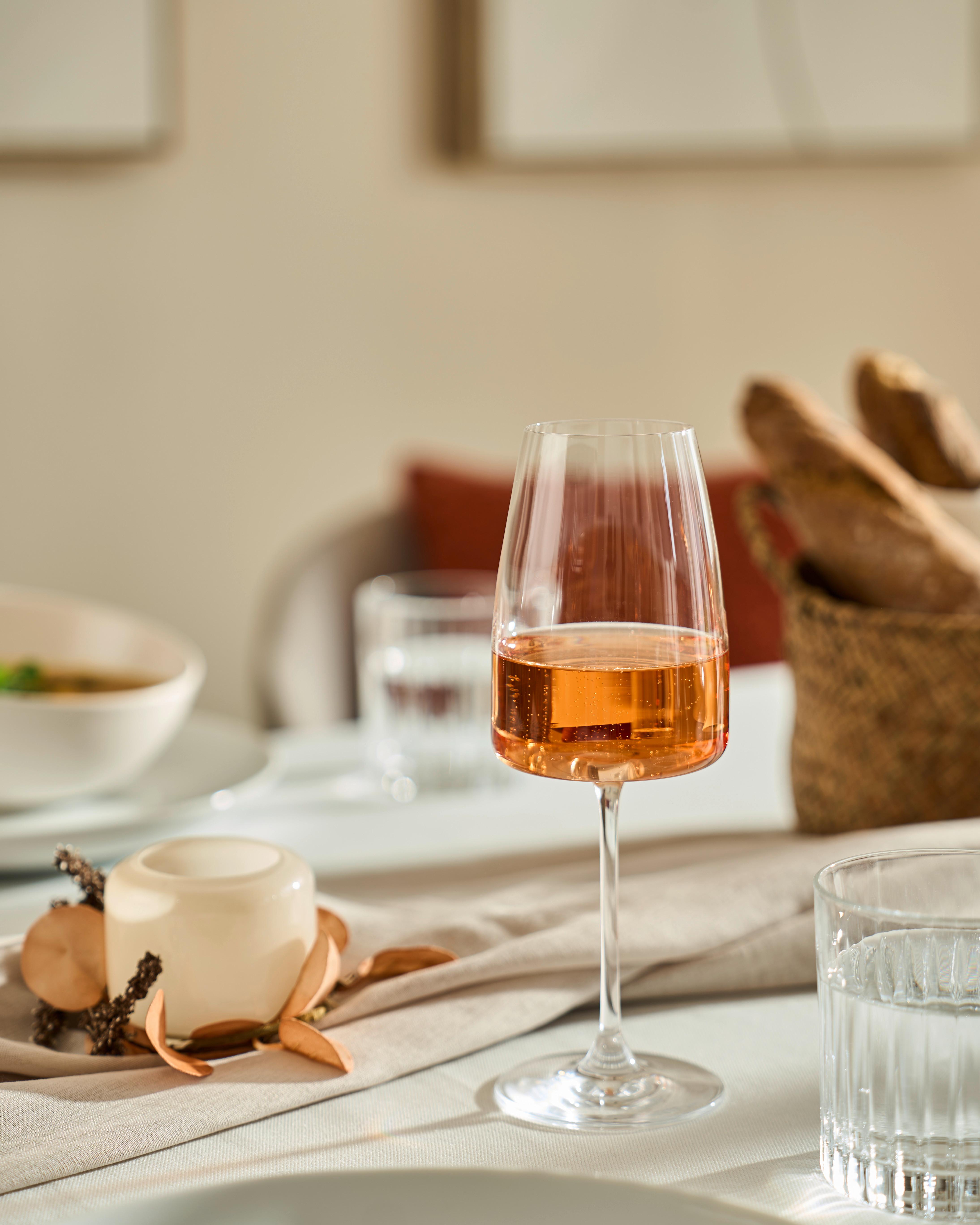 Sklenice na bílé víno Kiki, 420 ml - průhledné, Moderní, sklo (7,9/22cm) - Gourmesto
