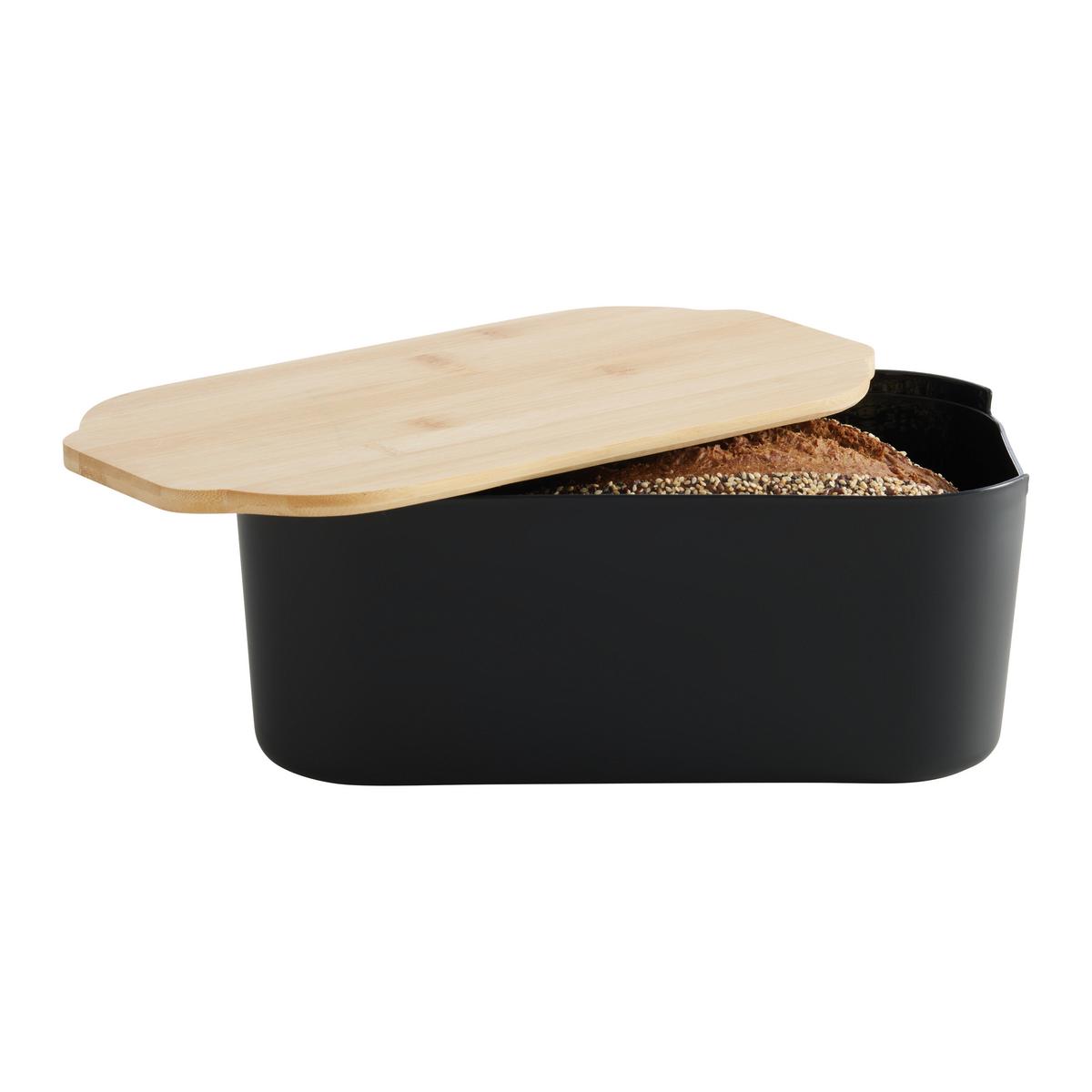Chlebník na pečivo MAGNUS - černá, Moderní (33/18.5/12cm) - Mömax