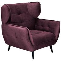 Široké kreslo ARIANA, vínovočervená - vínovočervená, Modern, textil (103/105/98cm)