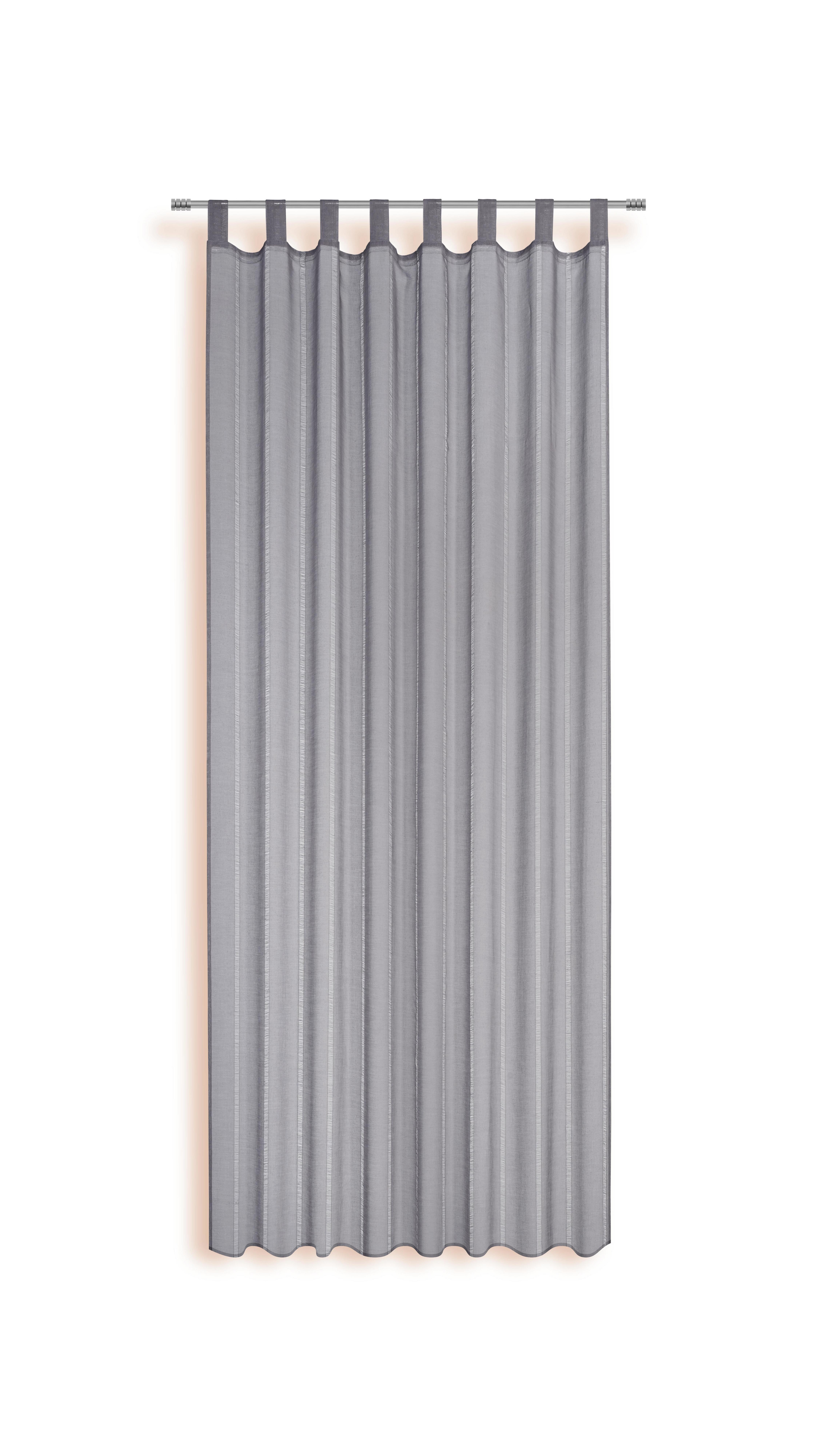 Készfüggöny Verona - Szürke, konvencionális, Textil (140/255cm) - Ombra