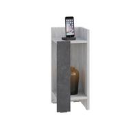 Nachttisch Elos, Grau Grauweiß B: 27 Cm - Grauweiß/Grau, Design, Holzwerkstoff (27/60/25cm) - Livetastic