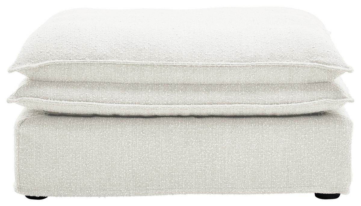 Hocker Aurora - Schwarz/Weiß, Trend, Textil (90/46/105cm) - Livetastic