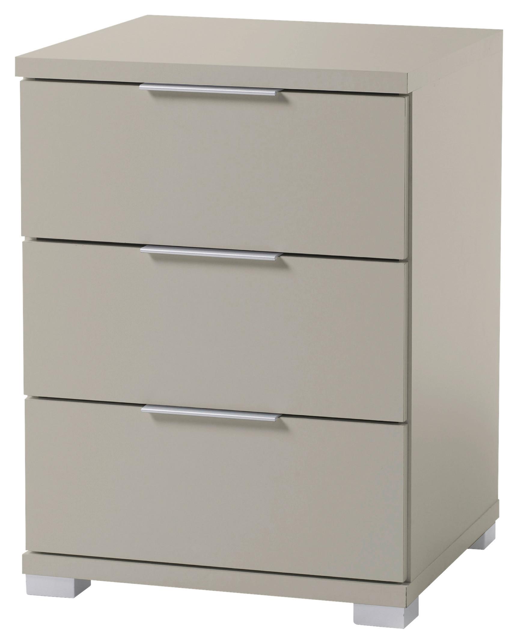 Nachtkästchen Smila 3l K Kaschmir Dekor, B: 46 Cm - Kaschmir/Alufarben, KONVENTIONELL, Holzwerkstoff (46/61/42cm)