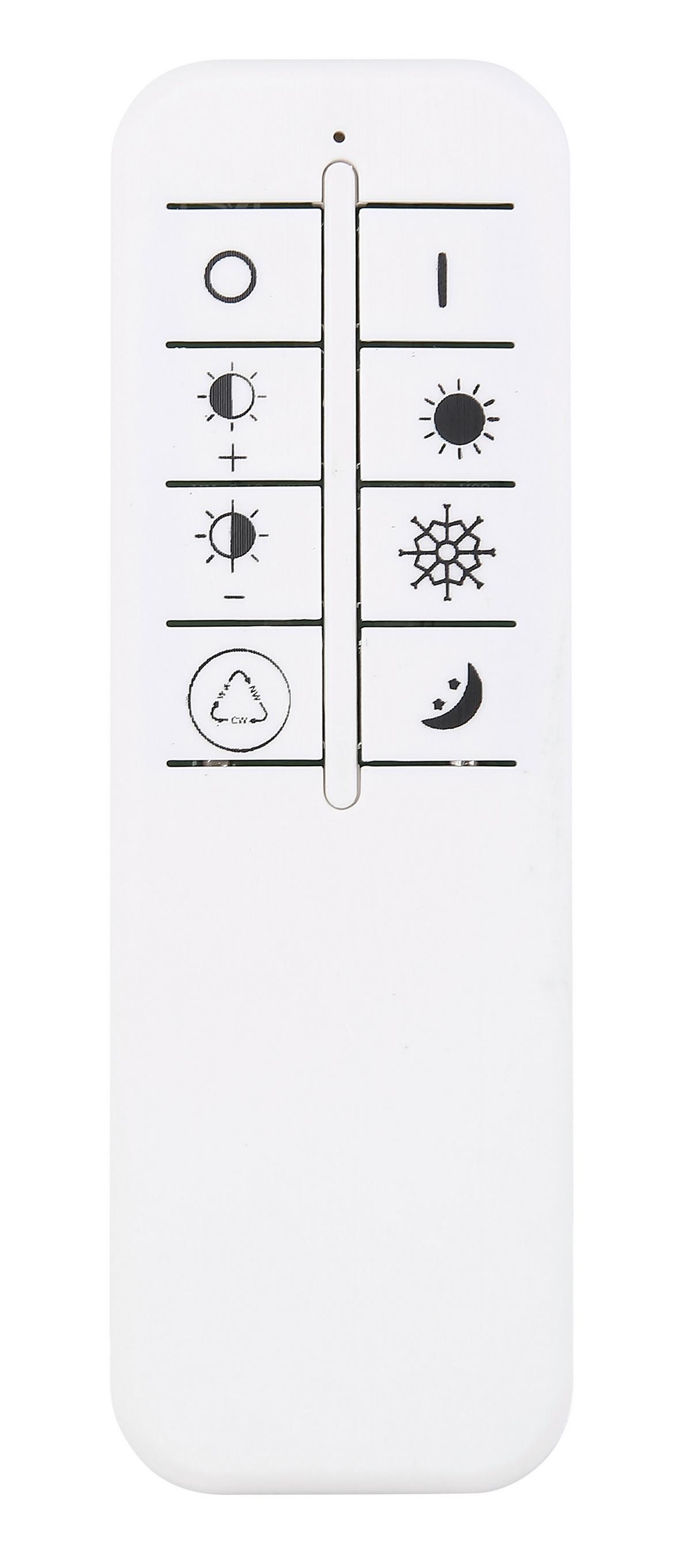 Led-deckenleuchte L: 41,5 Cm Mit Smartphone-Steuerung - Opal/Weiß, Basics, Kunststoff/Metall (41,5/41,5/10,5cm) - Globo