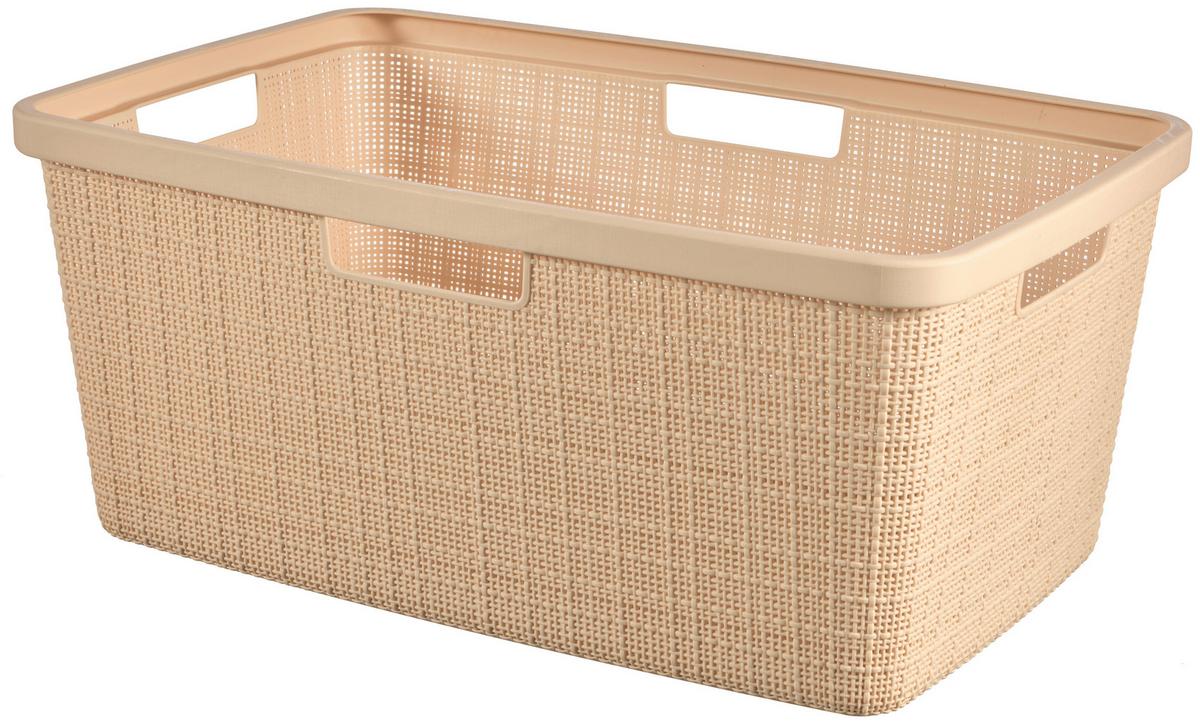 Ruháskosár Jute - krém, műanyag (59,4/25/39,4cm) - Curver