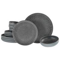 Tafelservice 21621 Uno Volcano - Anthrazit, Trend, Keramik - Creatable