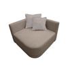 Sofa Zuri Goldbraun/creme, B: 110cm - Goldbraun/Creme, Trend, Textil (110/75/115cm) - Livetastic