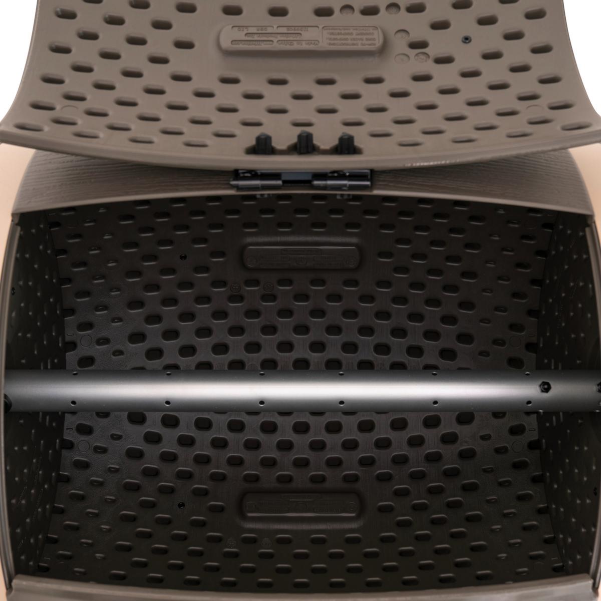 Komposter Doppelkomposter Fass 380l - Schwarz, Basics, Kunststoff (165/109/79cm)