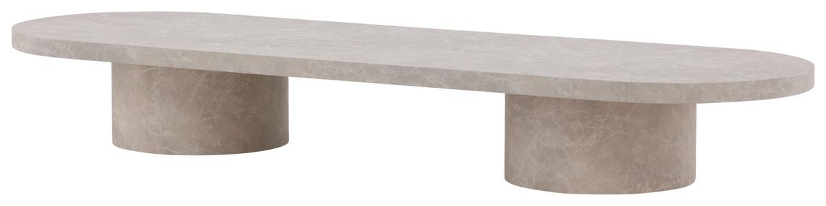 Couchtisch Narvik - Beige, Design, Holz (190/60/25cm) - Livetastic