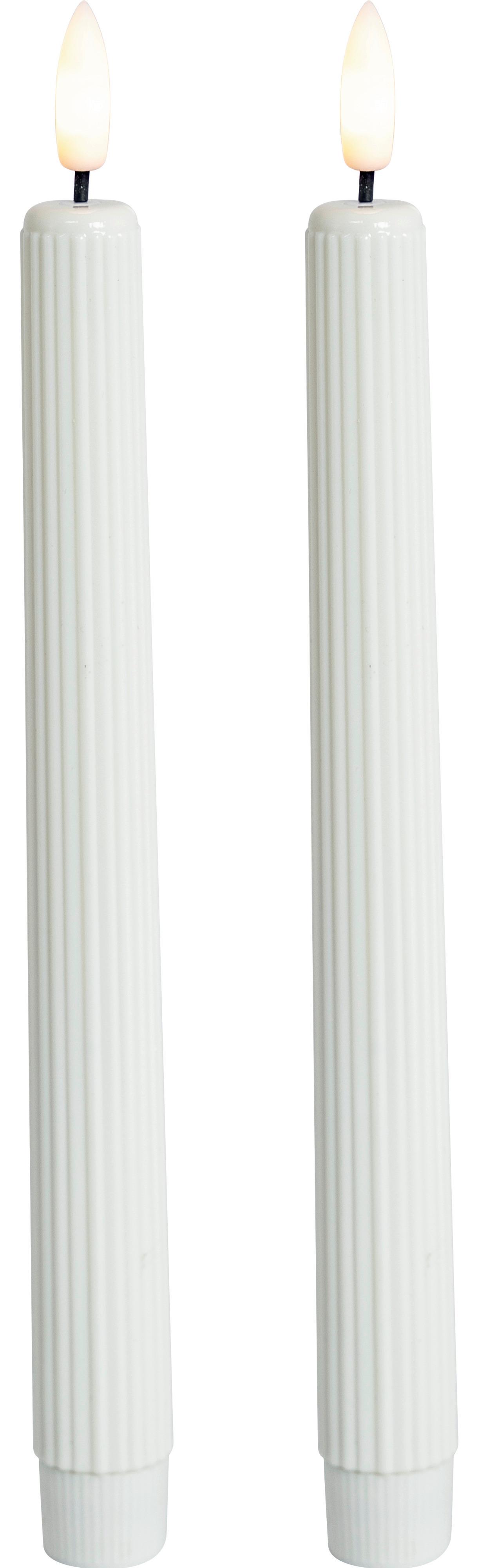 dlouhá sviíčka LIORIS, 22 CM - bílá, plast (2,2/22,5cm) - Mömax