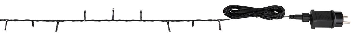 Lichterkette 29892 - Klar/Schwarz, Basics, Kunststoff/Metall (300cm) - Globo