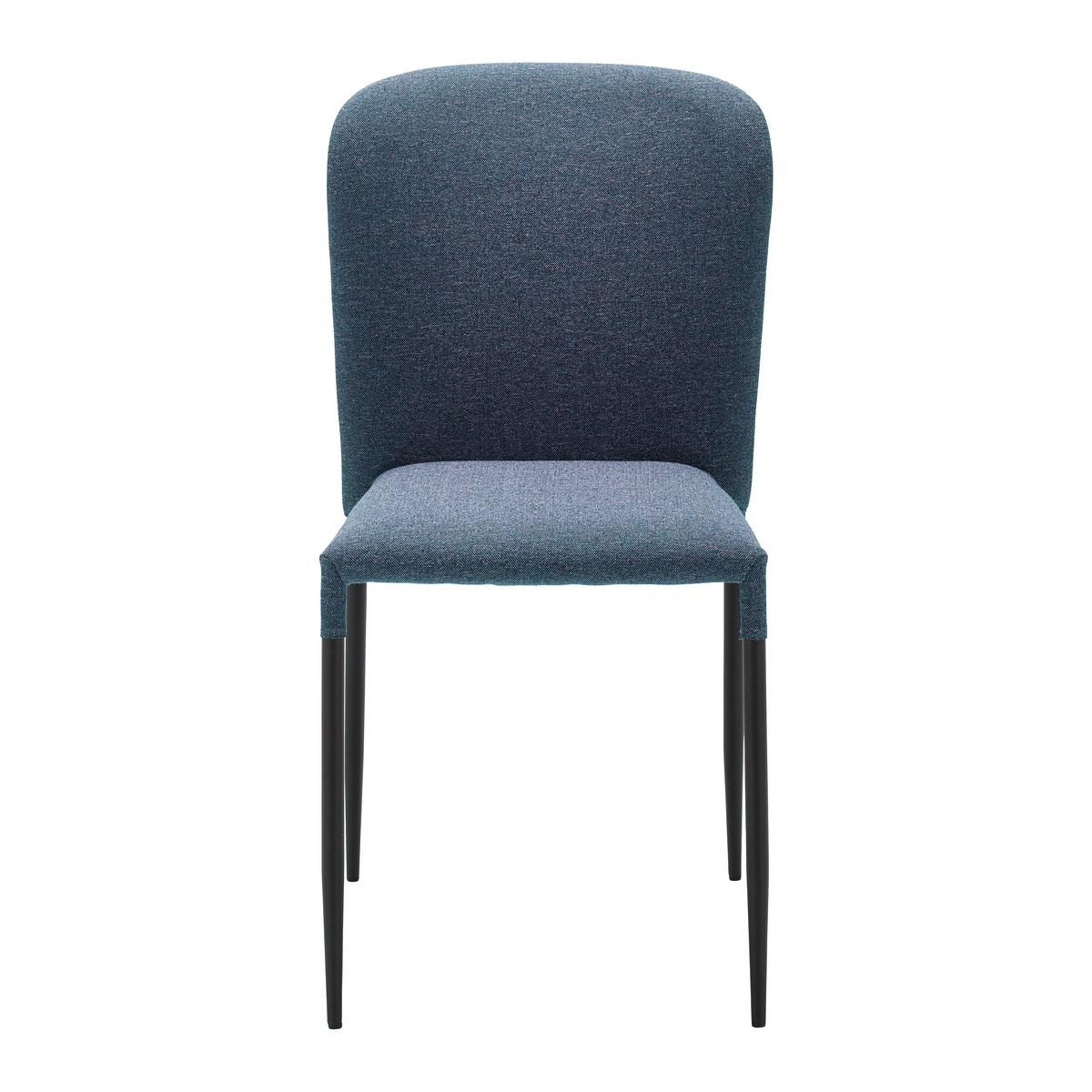 Stolička NIO modrá - čierna/modrá, Modern, kov/drevo (43/86/53cm) - Bessagi Home