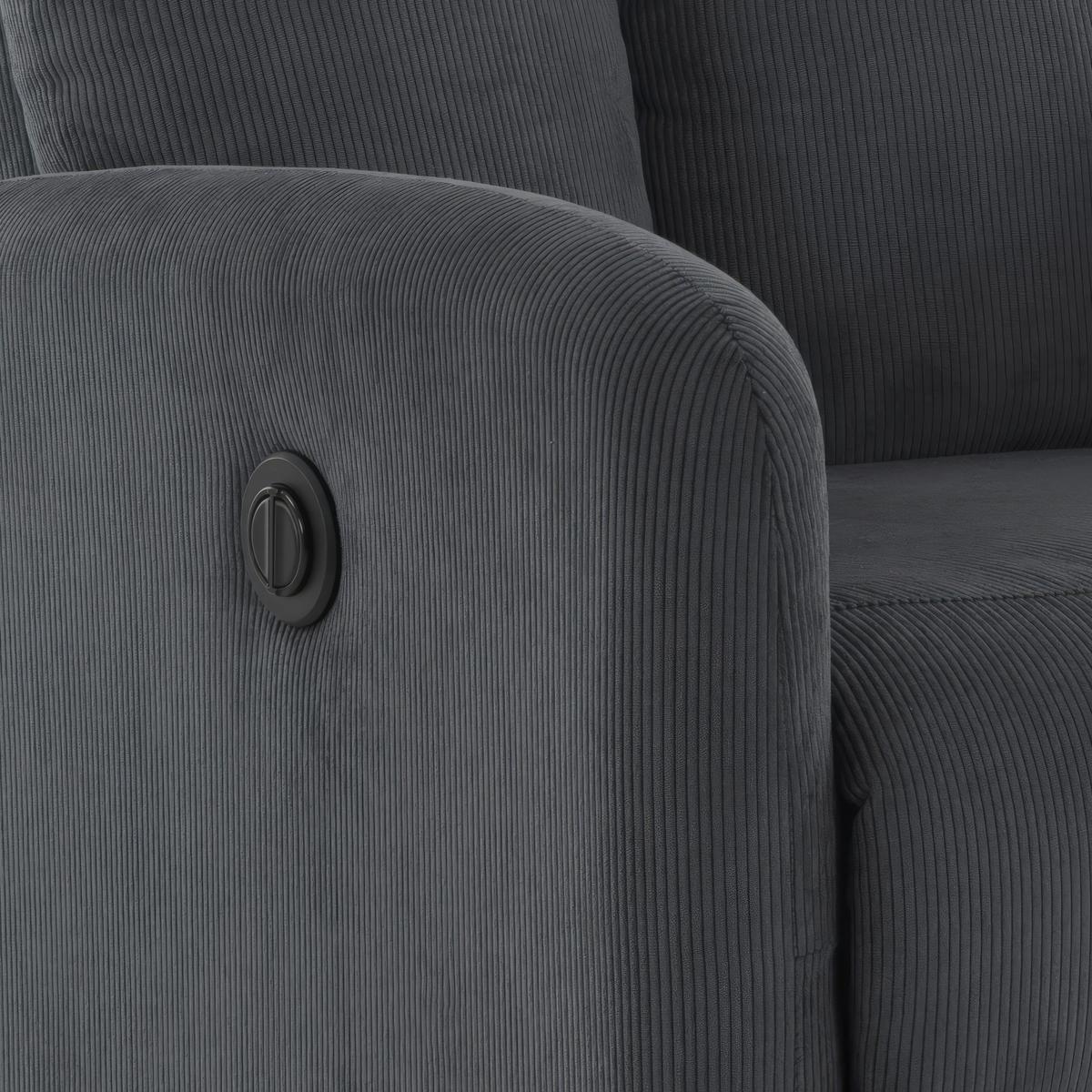 Fernsehsessel Helsinki dunkelgrau, B: 69 cm - Dunkelgrau, MODERN, Holz/Textil (69/101/88cm)
