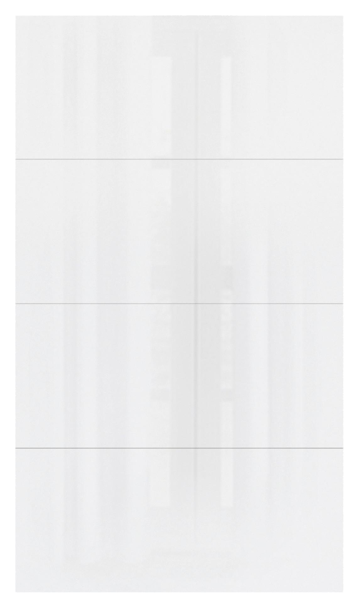 Schwebetür-Erweiterung Unit F. Normalhöhe B: 115 cm Weiß - Weiß Hochglanz, MODERN, Holzwerkstoff - Ondega