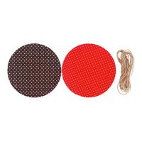 Dekoranyag Niara - barna/piros, Romantik / Landhaus, textil - James Wood