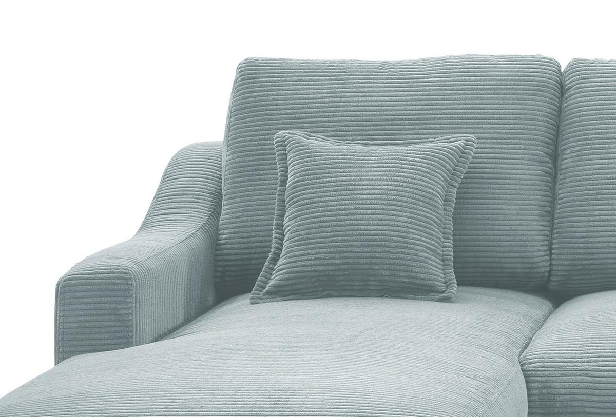 Wohnlandschaft Valentina - Naturfarben/Hellblau, KONVENTIONELL, Textil (150/301/200cm) - P & B