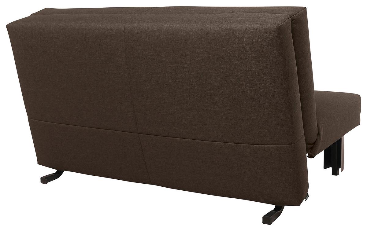 Schlafsofa Columbus Braun Inkl. Zierkissen - Schwarz/Braun, Design, Textil (145/84/100cm) - Max Winzer