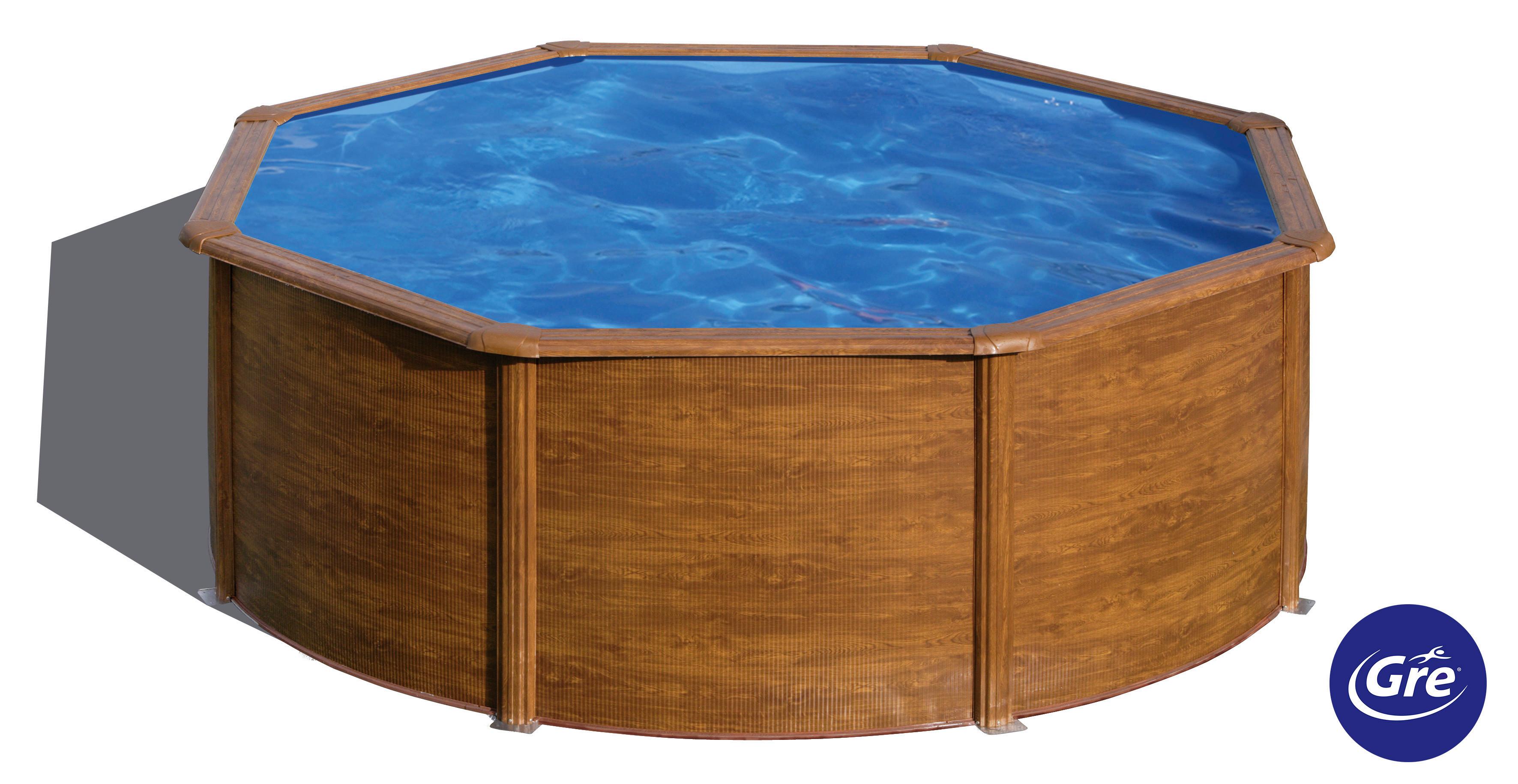 Pool-set Sicilia - Braun, KONVENTIONELL, Metall (300/120cm) - Gre