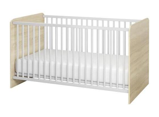 Gitterbett Wiki 70x140 Eiche Dekor/Weiß - Weiß/Sonoma Eiche, KONVENTIONELL, Holzwerkstoff (144/80/82cm) Gitterbett Wiki 70x140 Eiche Dekor/Weiß - Weiß/Sonoma Eiche, KONVENTIONELL, Holzwerkstoff (144/80/82cm)